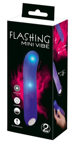 You2Toys - Flashing Mini Vibe - akkus, világító vibrátor (lila)