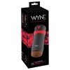 WYNE 04 - akkus, rezgő-szívó maszturbátor (barna)