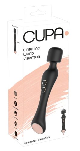 You2Toys CUPA Wand - akkus 2in1 masszírozó vibrátor (fekete)