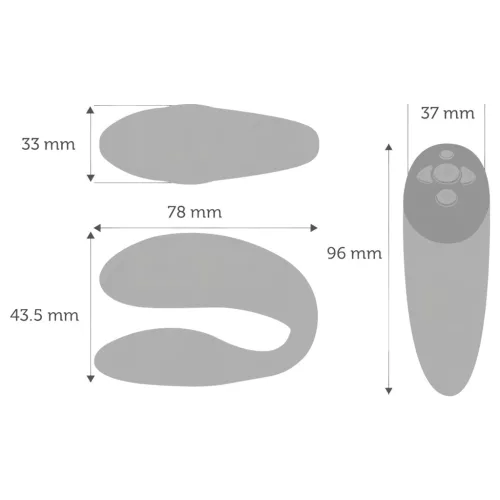We-Vibe Chorus - App-vezérelt párvibrátor (narancs)