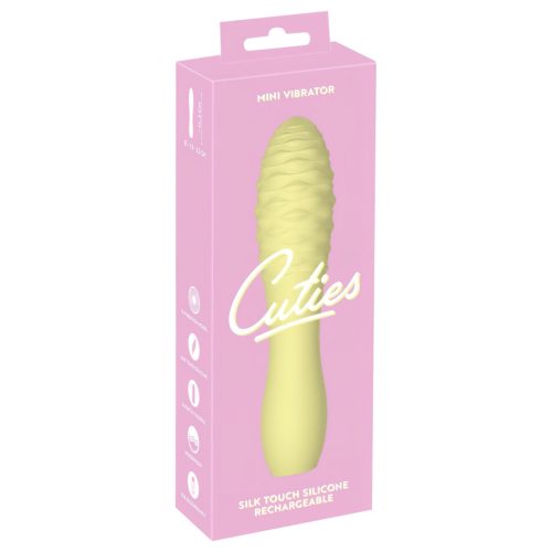 / Cuties Mini 3 - akkus, vízálló, buzogány vibrátor (sárga)