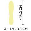 / Cuties Mini 3 - akkus, vízálló, buzogány vibrátor (sárga)