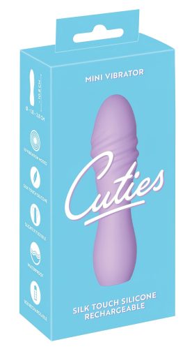 Cuties Mini 3 - akkus, vízálló, spirális vibrátor (lila)