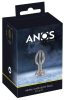 ANOS Metal (2,8cm) - kalitkás acél anál plug (ezüst)