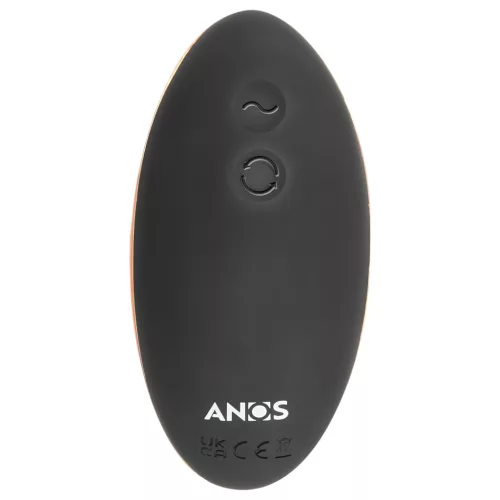 ANOS - 2 motoros forgó anál vibrátor (fekete)