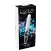 / Liaison Straight - akkus, LED vibrátor (átlátszó-fehér)