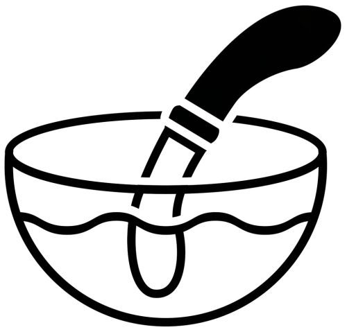 / You2toys Liaison - szilikon-üveg LED vibrátor (átlátszó-fehér)