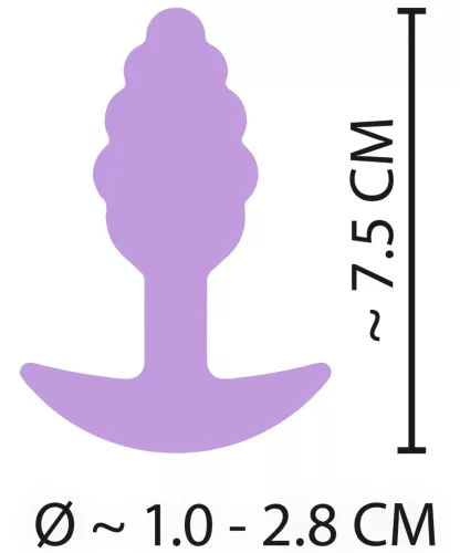 Cuties Mini Butt Plug - szilikon anál plug - lila (2,8cm)