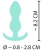 Cuties Mini Butt Plug - szilikon anál plug - menta (2,3cm)