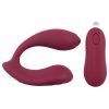 You2Toys Rosenrot - akkus, rádiós felhelyezhető vibrátor (piros)