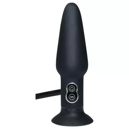 You2Toys True Black - pumpálható anál vibrátor (fekete)