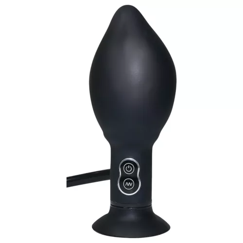 You2Toys True Black - pumpálható anál vibrátor (fekete)