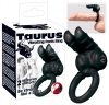 Taurus - duplamotoros péniszgyűrű (fekete)