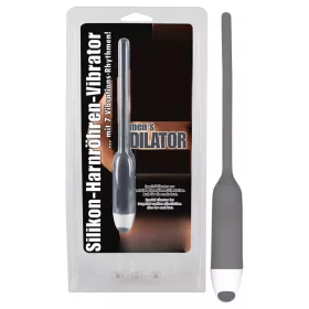   You2Toys - DILATOR - szilikon dilátor vibrációval (szürke, 6 mm)