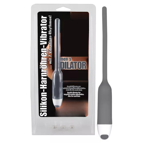 You2Toys - DILATOR - szilikon dilátor vibrációval (szürke, 6 mm)