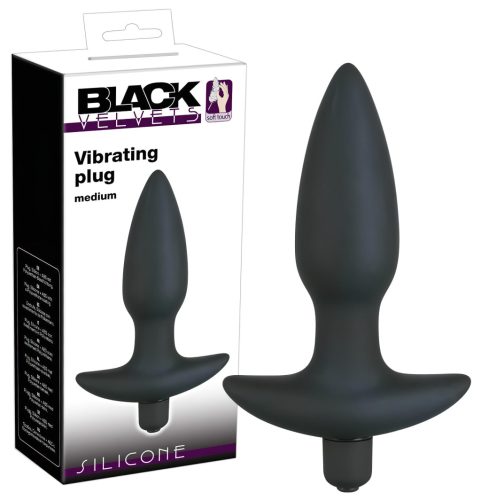 Black Velvet anál plug vibrátor - közepes