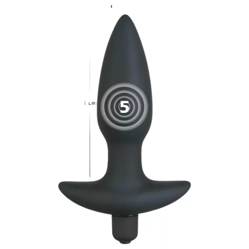 Black Velvets anál plug vibrátor - közepes