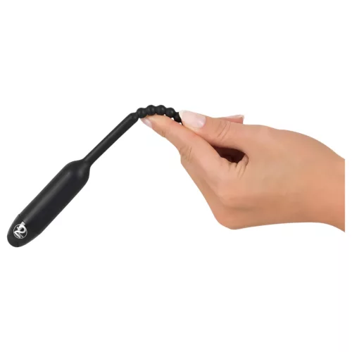 You2Toys Pearl Dilator - gömbös húgycső vibrátor - 0,8 cm (fekete)