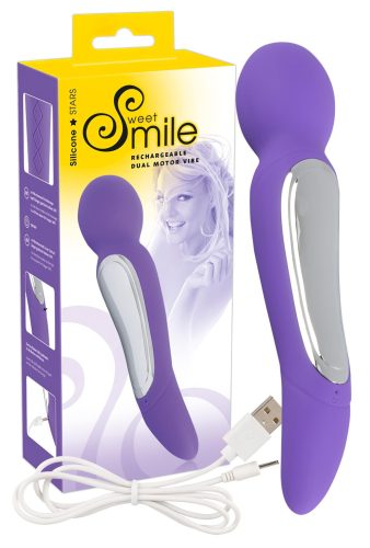 SMILE Wand - 2 motoros masszírozó vibrátor (lila)