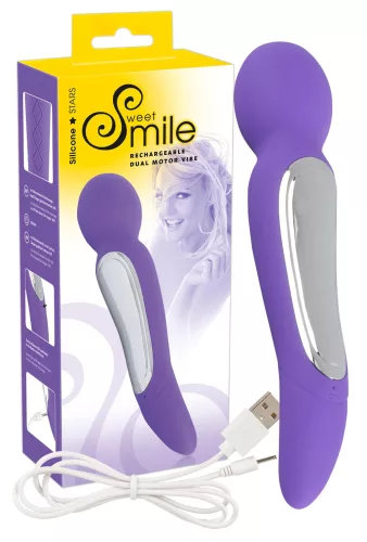 SMILE Wand - 2 motoros masszírozó vibrátor (lila)