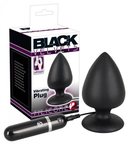 Black Velvet - extra nagy anál vibrátor (fekete)