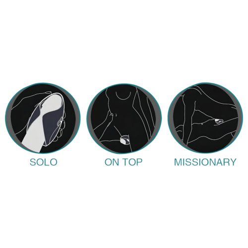 Pulse III Duo - akkus maszturbátor és párvibrátor (szürke)