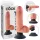 King Cock 7 tapadókorongos vibrátor (18 cm, testszínű)
