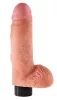 King Cock 7 tapadókorongos vibrátor (18 cm, testszínű)