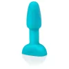 b-Vibe Rimming - forgó gyöngyös anál vibrátor (türkiz)