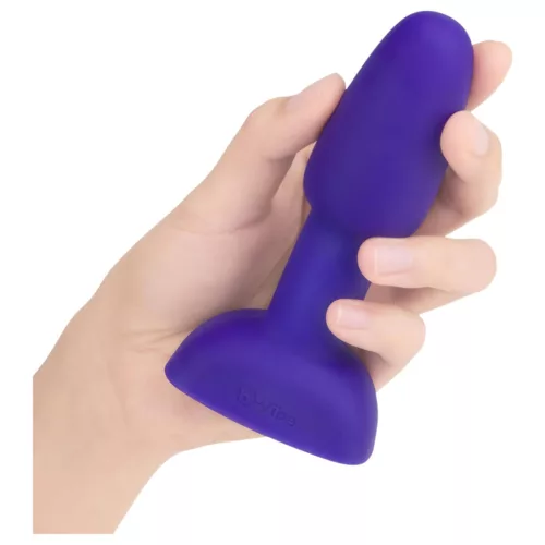 / b-Vibe Rimming - forgó gyöngyös anál vibrátor (lila)