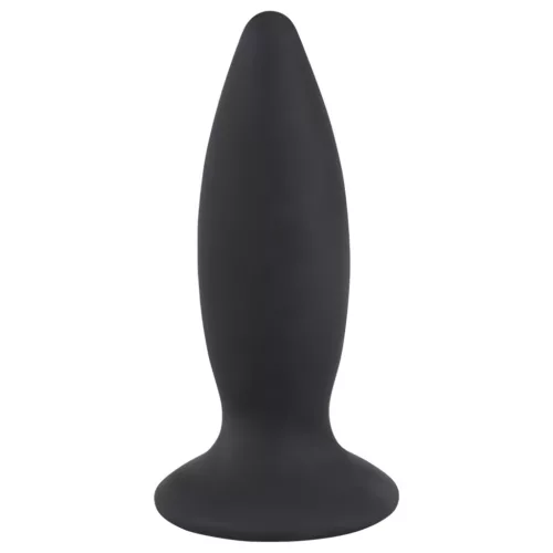 Black Velvets S - akkus, kezdő anál vibrátor - kicsi (fekete)