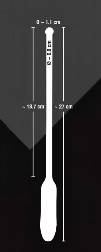You2Toys DILATOR - szilikon, vibrációs dilátor - fekete (8-11mm)