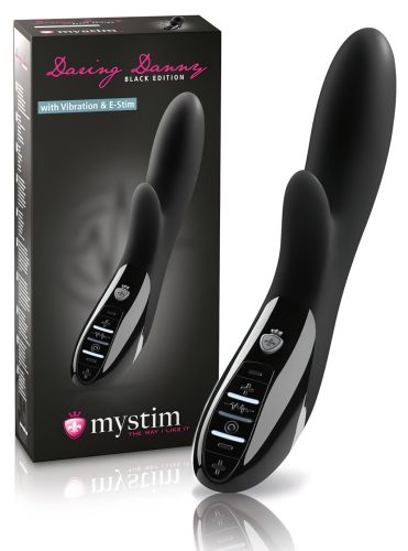 / mystim Daring Danny - elektro-stimuláló vibrátor (fekete)