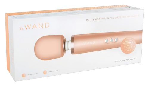 Le Wand Petite - exkluzív, masszírozó vibrátor (rózsa-arany)