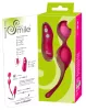 SMILE Love Balls - rádiós vibrációs tojás -82 g (pink)