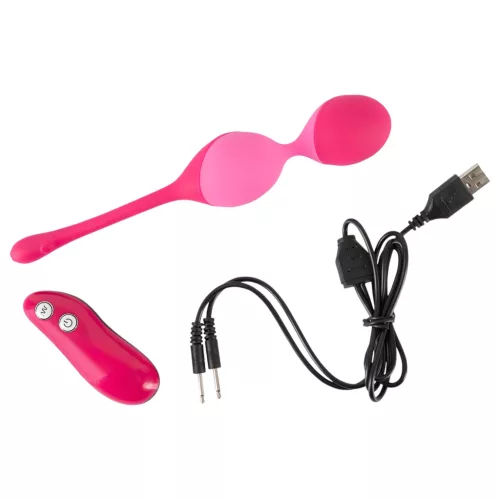 SMILE Love Balls - rádiós vibrációs tojás -82 g (pink)