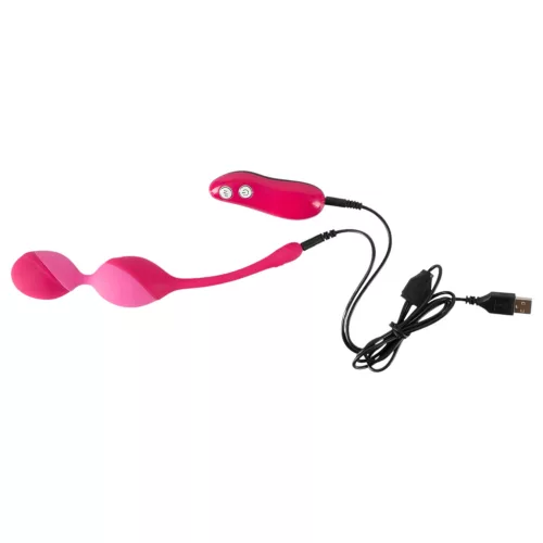 SMILE Love Balls - rádiós vibrációs tojás -82 g (pink)