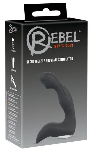 / Rebel - akkus, kezdő, hullámos prosztata vibrátor (fekete)