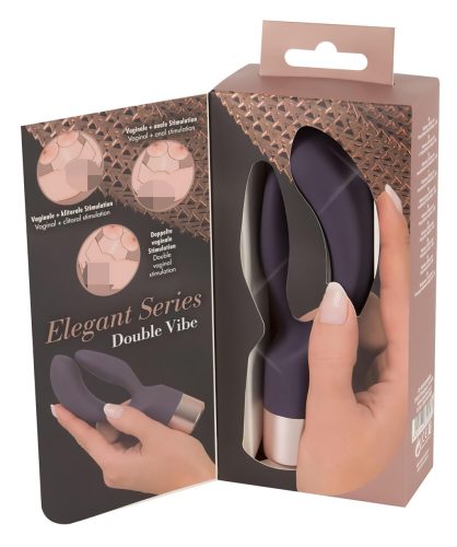You2Toys Elegant Double - akkus, csiklókaros vibrátor (lila)