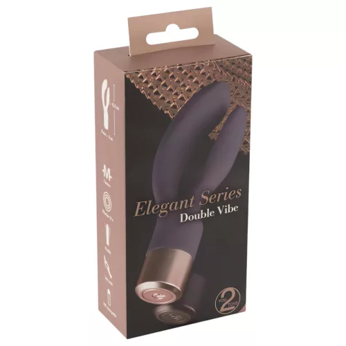 You2Toys Elegant Double - akkus, csiklókaros vibrátor (lila)