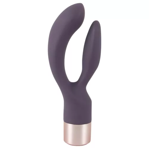 You2Toys Elegant Double - akkus, csiklókaros vibrátor (lila)