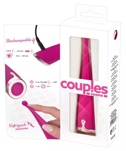 Couples Choice - akkus csiklóizgató vibrátor (pink)