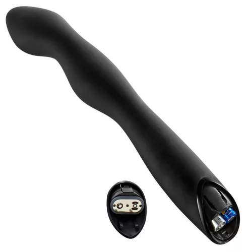 Rebel P-Spot - 2 motoros prosztata vibrátor (fekete)