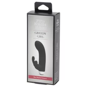   A szürke ötven árnyalata Greedy Girl - nyuszis G-pont vibrátor (fekete)