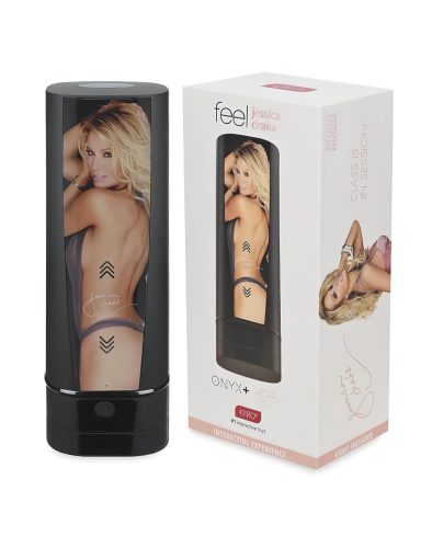 Kiiroo Onyx+ Jessica Drake Exp. - interaktív maszturbátor (fekete)