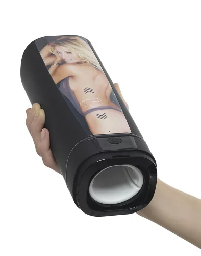 Kiiroo Onyx+ Jessica Drake - interaktív maszturbátor férfiaknak (fekete)