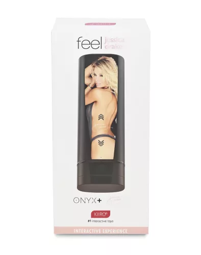 Kiiroo Onyx+ Jessica Drake - interaktív maszturbátor férfiaknak (fekete)