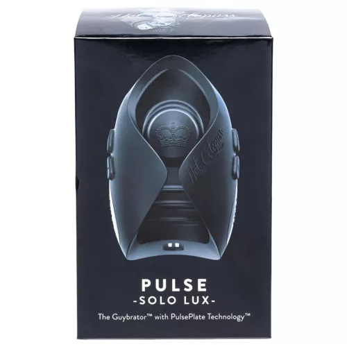 Hot Octopuss Pulse Solo Lux - rádiós maszturbátor férfiaknak (fekete)