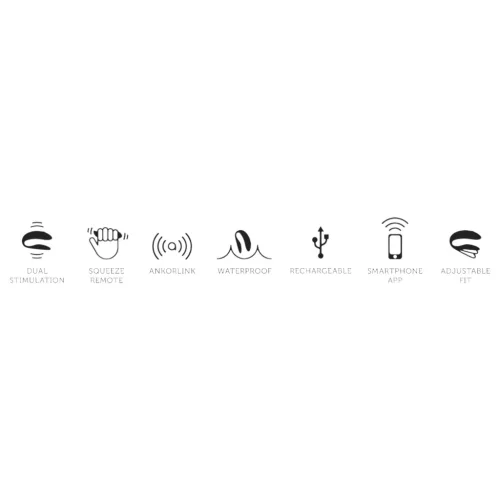 / We-Vibe Chorus hands-free pár-vibrátor Squeeze Remote-tal (Pink)