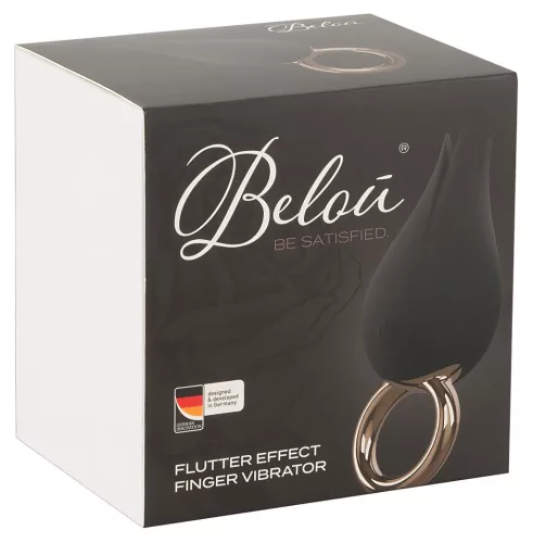 / Belou - akkus, vízálló csikló vibrátor (fekete)